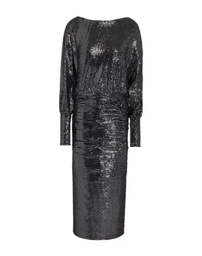 Dixie Woman Midi Dress Black Size M Polyamide, Polyester, Elastane