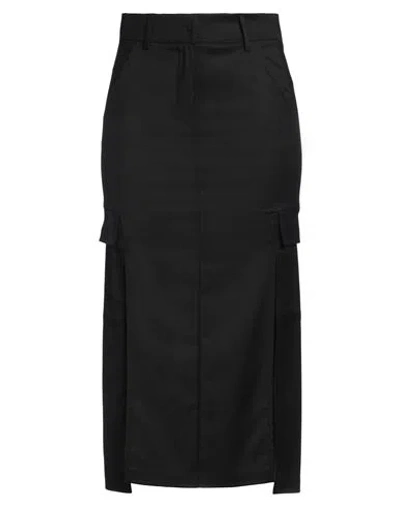 Dixie Woman Midi Skirt Black Size S Polyester, Viscose, Elastane