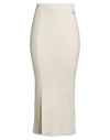 Dixie Woman Midi Skirt Ivory Size M Viscose, Polyester, Polyamide In Neutral