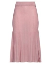 Dixie Woman Midi Skirt Pink Size Xs Viscose, Polyamide, Metallic Fiber In Pink