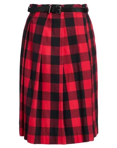 Dixie Woman Midi Skirt Red Size S Cotton