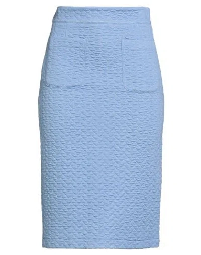 Dixie Woman Midi Skirt Sky Blue Size M Viscose, Polyamide, Polyester, Elastane