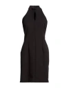 Dixie Woman Mini Dress Black Size M Polyester, Elastane In Black
