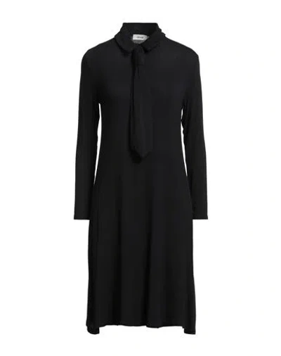 Dixie Woman Mini Dress Black Size M Viscose, Elastane