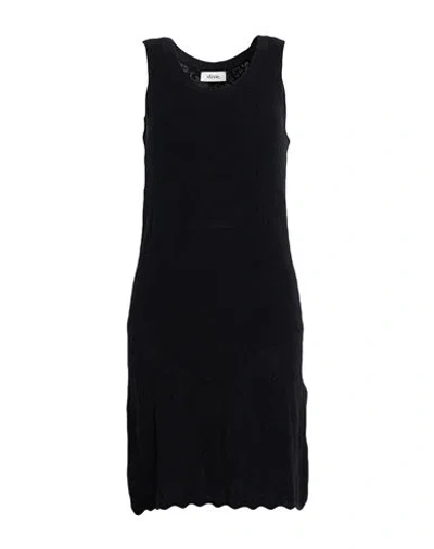 Dixie Woman Mini Dress Black Size M Viscose, Polybutylene, Nylon, Polyester