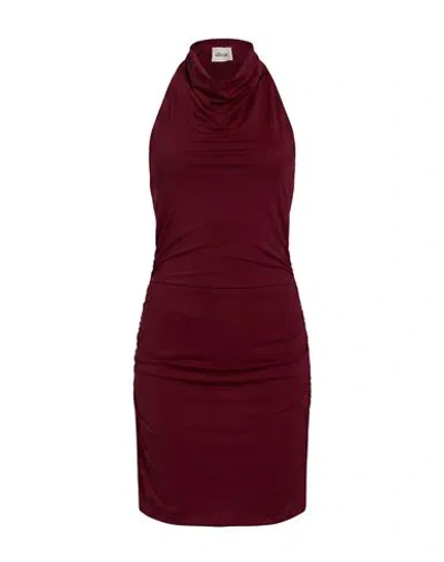 Dixie Woman Mini Dress Garnet Size S Polyamide, Elastane In Red