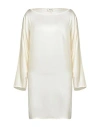 Dixie Woman Mini Dress Ivory Size S Viscose, Elastane In Multi