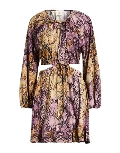 Dixie Woman Mini Dress Marigold Size S Polyester, Elastane In Yellow