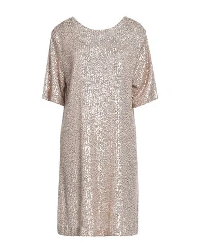 Dixie Woman Mini Dress Platinum Size 2 Polyester, Elastane In Grey