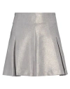 Dixie Woman Mini Skirt Grey Size M Polyester In Grey