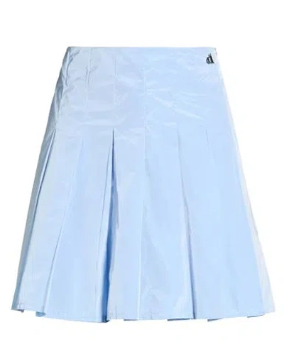Dixie Woman Mini Skirt Sky Blue Size S Polyester, Cotton