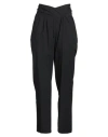 Dixie Woman Pants Black Size M Cotton, Elastane In Black