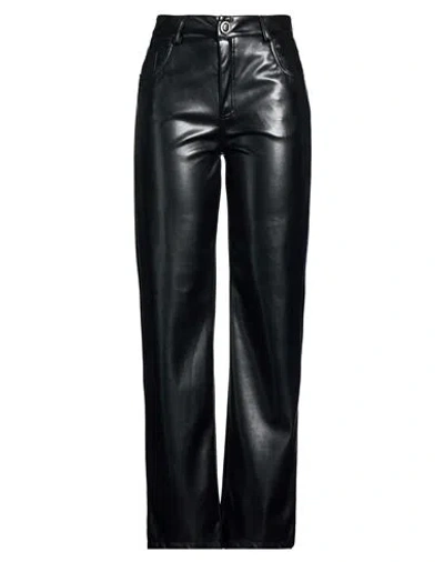 Dixie Woman Pants Black Size M Polyester, Polyurethane