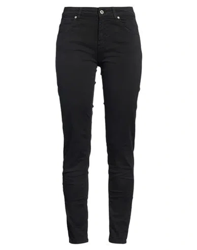 Dixie Woman Pants Black Size S Cotton, Elastane