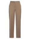 Dixie Woman Pants Camel Size L Polyester, Viscose, Elastane In Brown