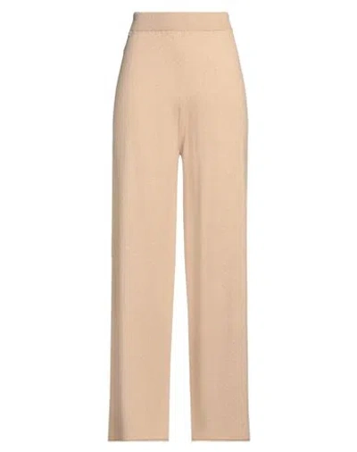 Dixie Woman Pants Camel Size M Wool, Viscose, Polyamide, Cashmere In Beige