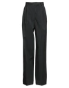 Dixie Woman Pants Charcoal Size S Polyester, Virgin Wool, Elastane In Black