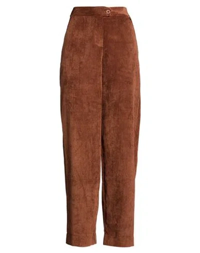 Dixie Woman Pants Chocolate Brown Size Xs Polyester, Polyamide, Elastane