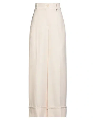 Dixie Woman Pants Cream Size M Polyester In White
