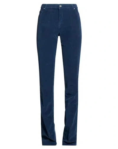 Dixie Woman Pants Deep Teal Size 29 Cotton, Rayon, Elastane In Blue