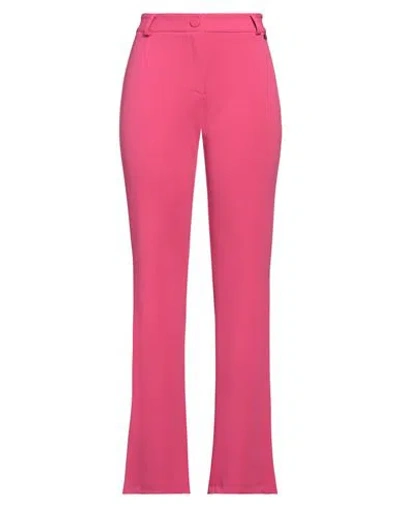 Dixie Woman Pants Fuchsia Size S Polyester, Elastane In Pink