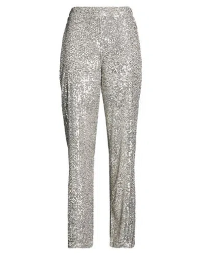 Dixie Woman Pants Grey Size M Polyester In Silver