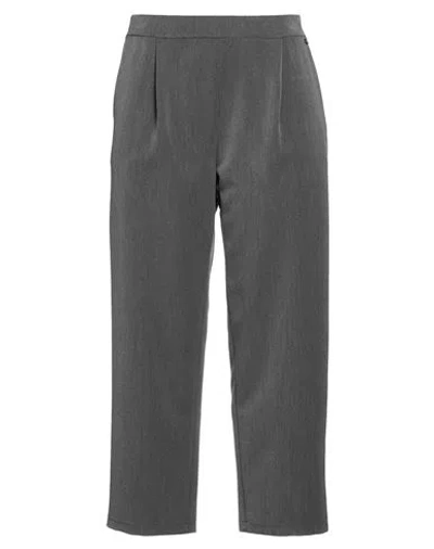 Dixie Woman Pants Grey Size Xl Polyester, Viscose, Elastane In Green