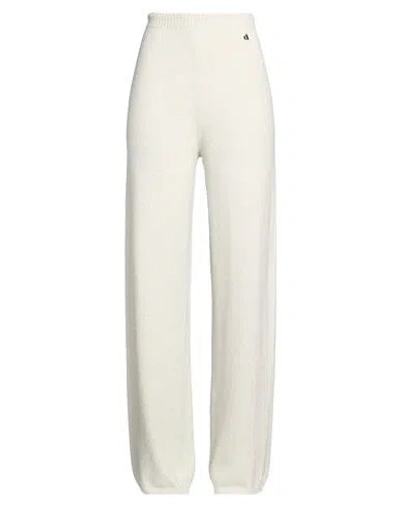 Dixie Woman Pants Ivory Size M Viscose, Polyester, Polyamide In White