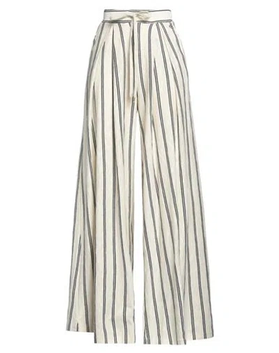 Dixie Woman Pants Ivory Size S Cotton, Polyester In White