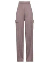 Dixie Woman Pants Light Brown Size S Viscose, Metallic Fiber, Polyamide In Beige
