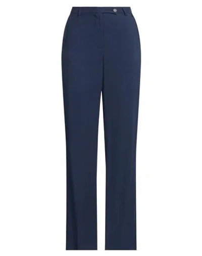 Dixie Woman Pants Navy Size M Viscose, Linen