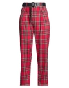 Dixie Woman Pants Red Size S Polyester, Viscose, Elastane In Red