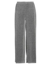 Dixie Woman Pants Silver Size M Polyamide, Metallic Fiber In Silver