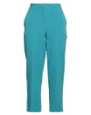 Dixie Woman Pants Turquoise Size L Polyester, Elastane In Blue
