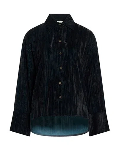 Dixie Woman Shirt Deep Teal Size S Polyester In Green