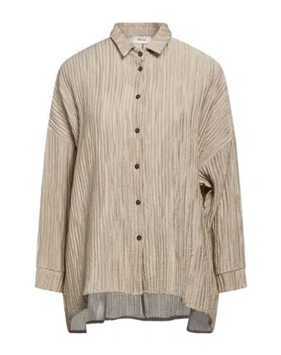 Dixie Woman Shirt Khaki Size S Lyocell, Polyamide In Neutral