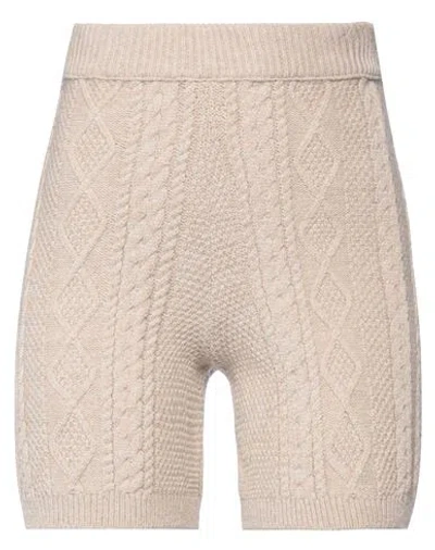 Dixie Woman Shorts & Bermuda Shorts Beige Size M Viscose, Polyamide, Polyester