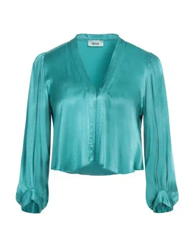 Dixie Woman Shrug Turquoise Size Xs Viscose In Green