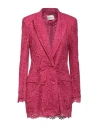 Dixie Woman Suit Jacket Magenta Size M Viscose, Cotton, Polyamide In Magenta