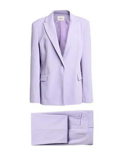 Dixie Woman Suit Lilac Size S Polyester, Elastane In Purple