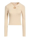 Dixie Woman Sweater Beige Size M Viscose, Polyester, Polyamide In Neutral