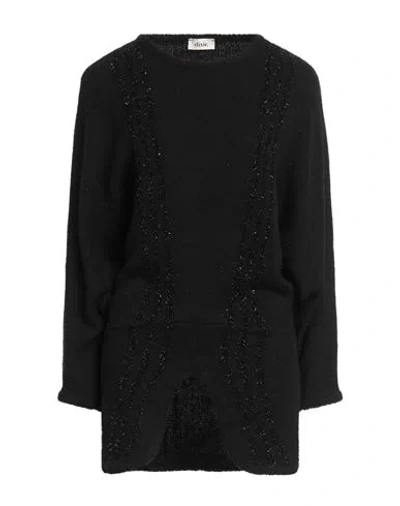 Dixie Woman Sweater Black Size M Metallic Fiber, Acrylic, Wool