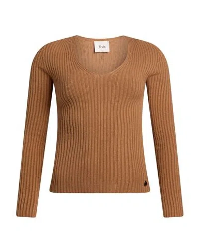 Dixie Woman Sweater Camel Size M Viscose, Polyester, Polyamide