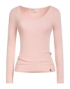 Dixie Woman Sweater Light Pink Size M Acrylic, Polyester, Polyamide In Pink