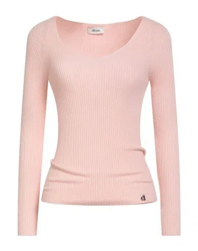 Dixie Woman Sweater Light Pink Size M Acrylic, Polyester, Polyamide