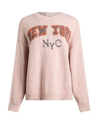 Dixie Woman Sweater Light Pink Size S Acrylic, Polyester, Wool