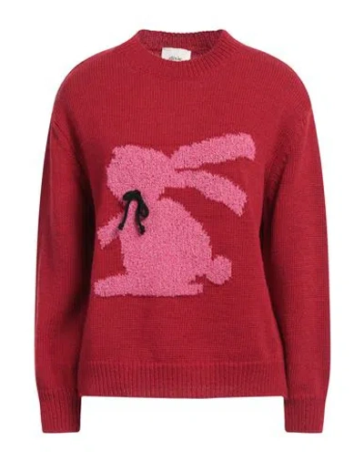 Dixie Woman Sweater Red Size S Wool, Acrylic, Alpaca Wool, Polyamide