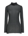 Dixie Woman T-shirt Black Size S Modal, Viscose, Polyamide, Rubber, Cashmere In Multi