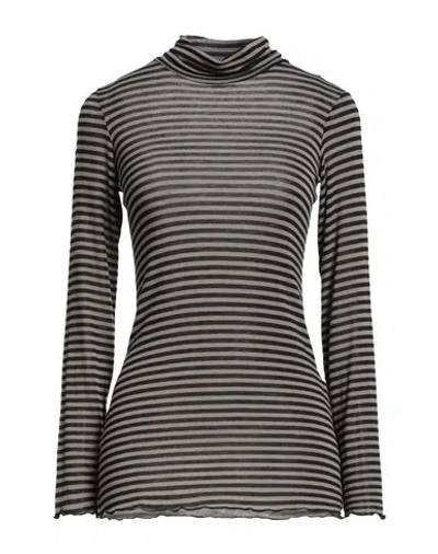 Dixie Woman T-shirt Grey Size S Modal, Viscose, Polyamide, Rubber, Cashmere In Gray