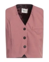 Dixie Woman Tailored Vest Antique Rose Size M Polyester, Viscose, Elastane In Pink